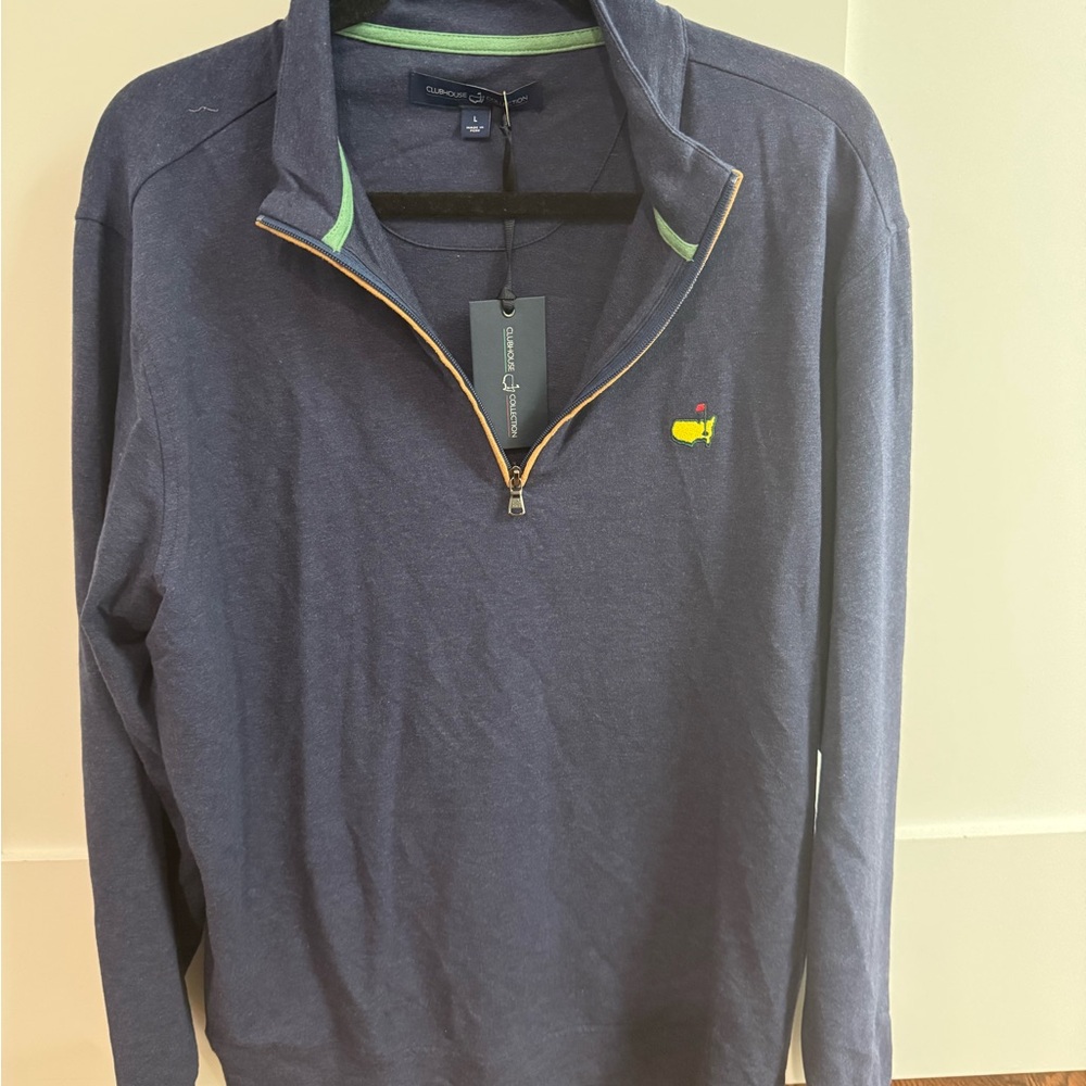 Official Masters men’s quarter zip - clubhouse collection brand